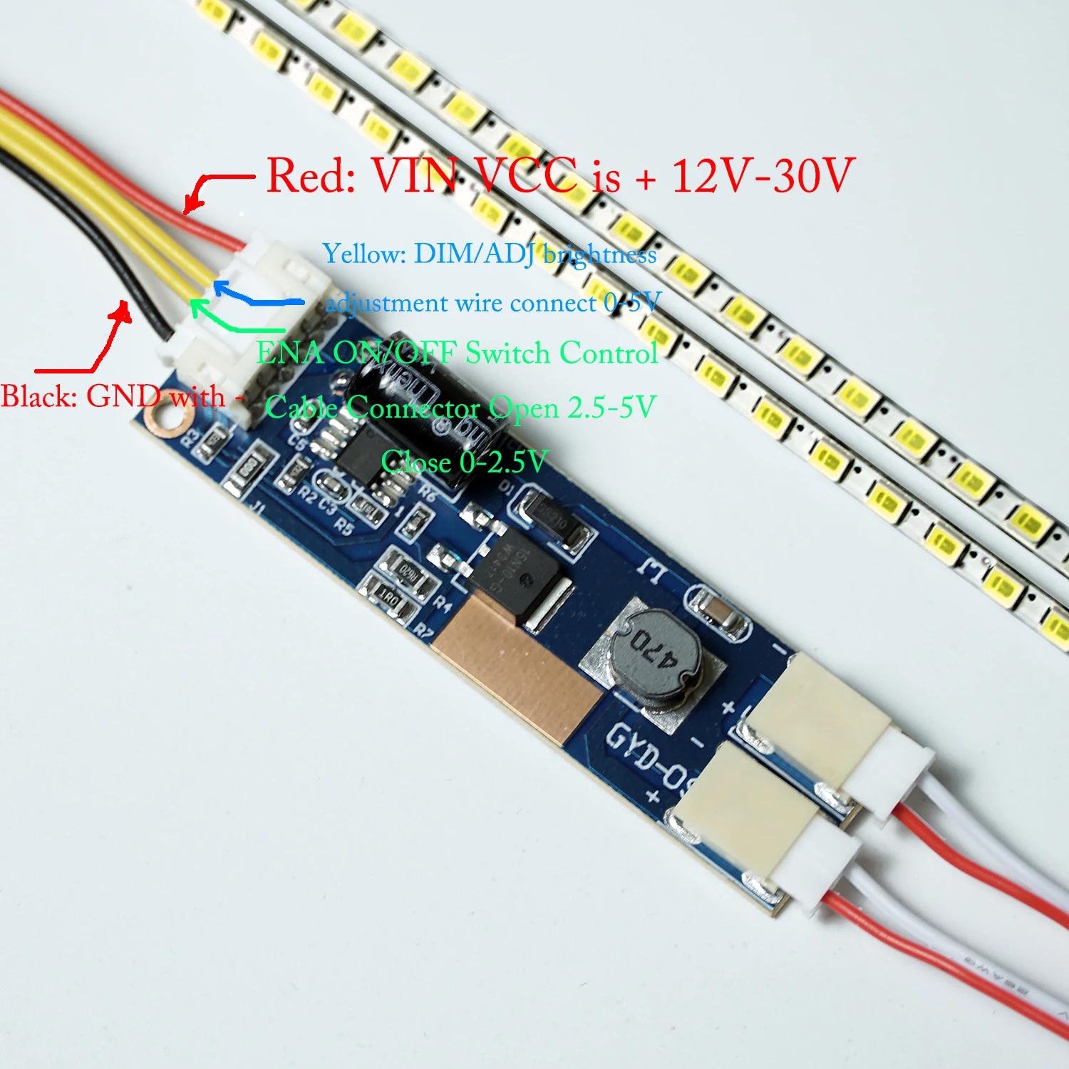 LED Ʈ Ʈ Ʈ ŰƮ, CCFL LCD ũ, LED  , DC 10-30V, 15, 17, 19, 22 ġ, 490mm, ǰ